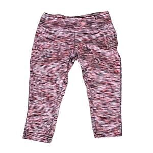 Mondetta Capri Leggings Coral Black Gray Yoga Pilates Pants Womens Size L